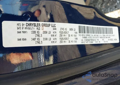 2013 Dodge Grand Caravan Se from USA, damaged, VIN 2C4RDGBG7DR532310